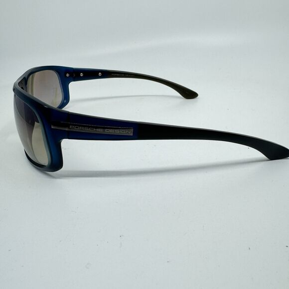 Porsche Design Sunglasses Navy P'8454 Brown Lens has Scratch H11836 - Picture 2 of 8